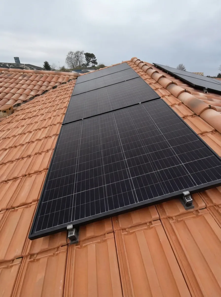 Panneaux solaires sur maison